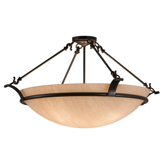 Meyda Lighting 32 Inch 4 Light Semi Flush Mount Cp249919