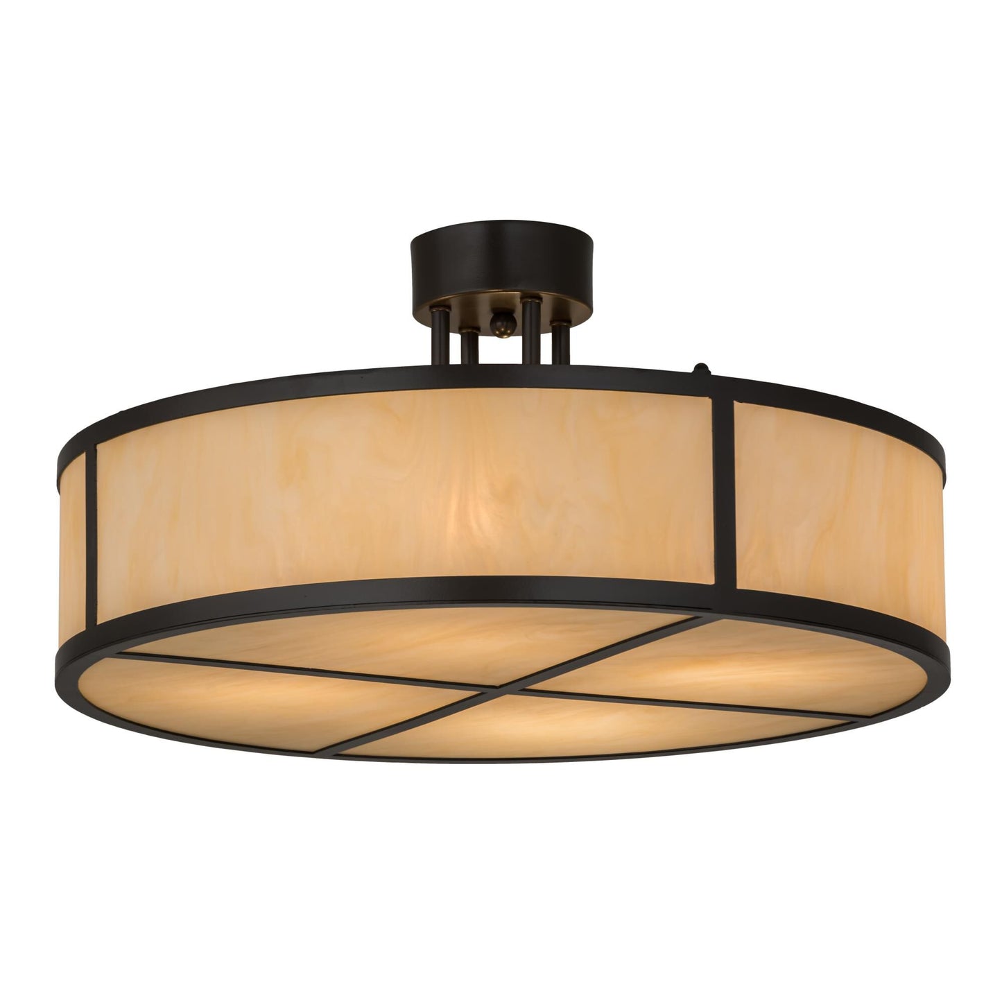 Meyda Lighting 24 Inch 4 Light Semi Flush Mount Cp250469