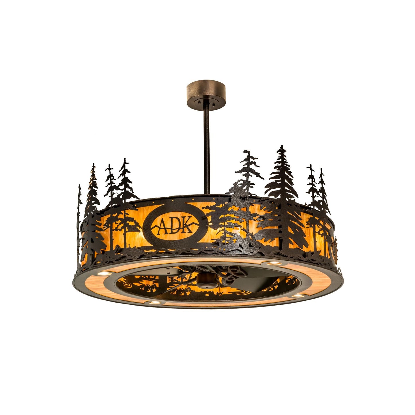 Meyda Lighting 45 Inch 8 Light Linear Suspension Light Cp250532