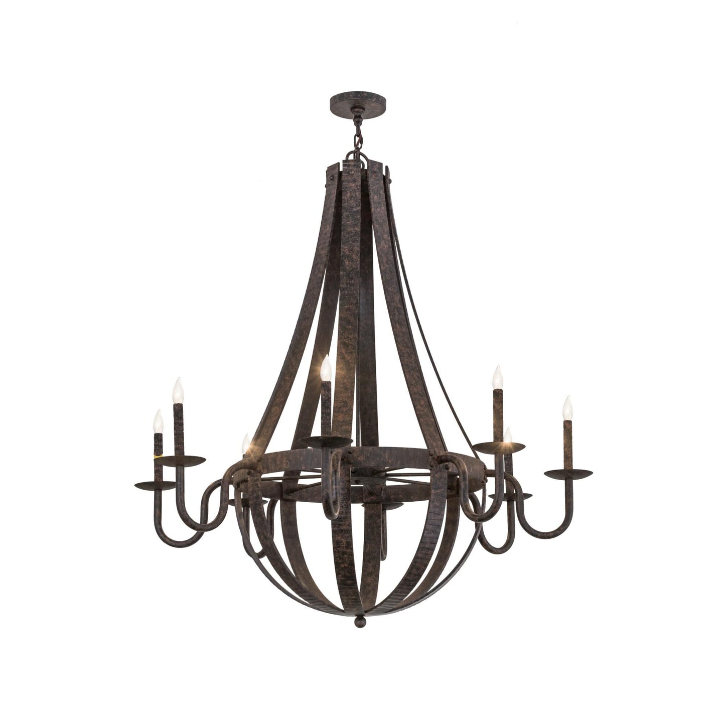 Meyda Lighting Barrel Stave 48 Inch 8 Light Chandelier Cp744426