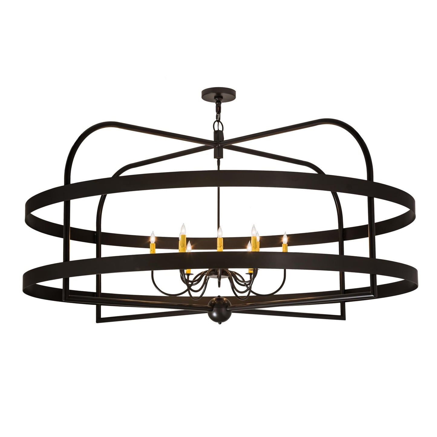 Meyda Lighting 68 Inch 12 Light Semi Flush Mount Cp250645