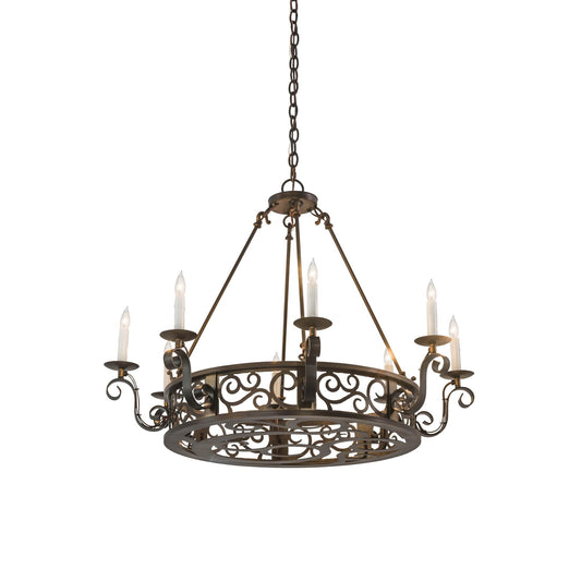 Meyda Lighting 36 Inch 8 Light Chandelier Cp250675