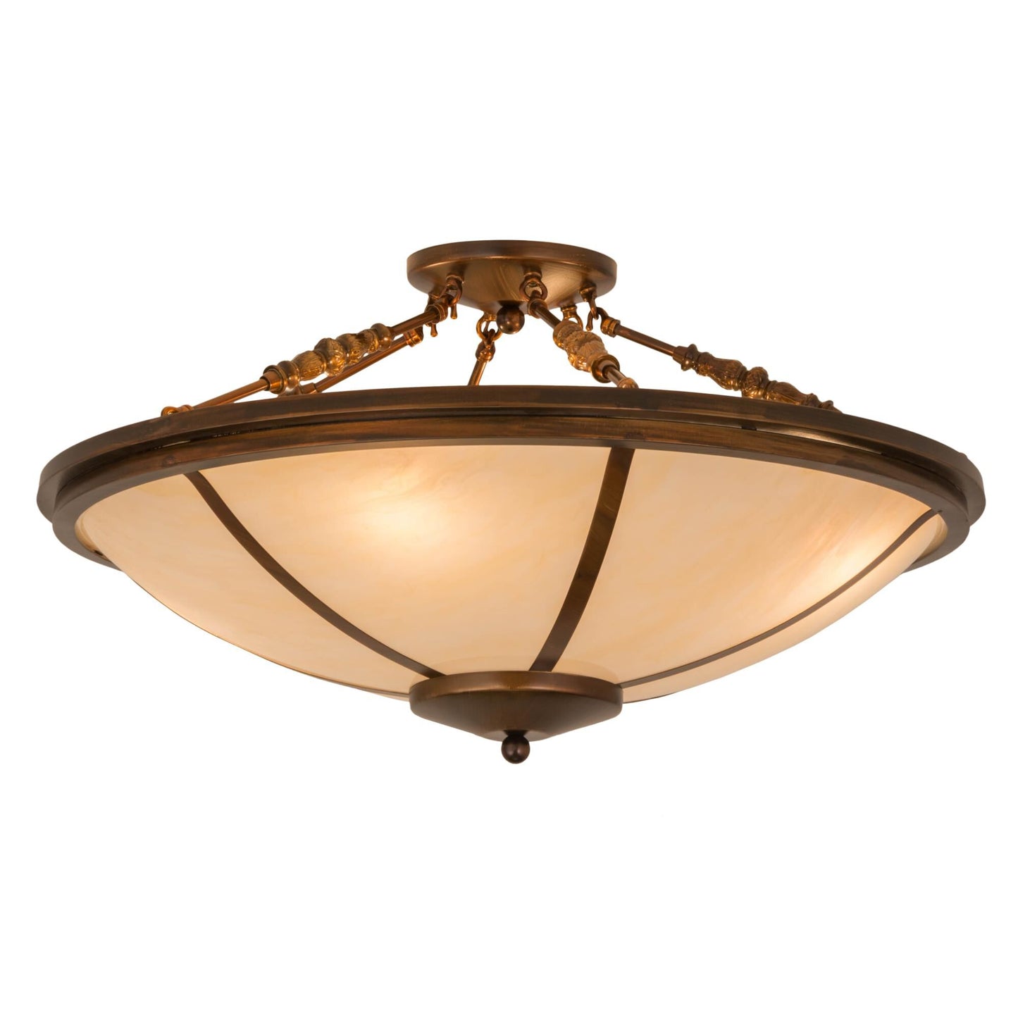 Meyda Lighting 31 Inch 4 Light Semi Flush Mount Cp251040