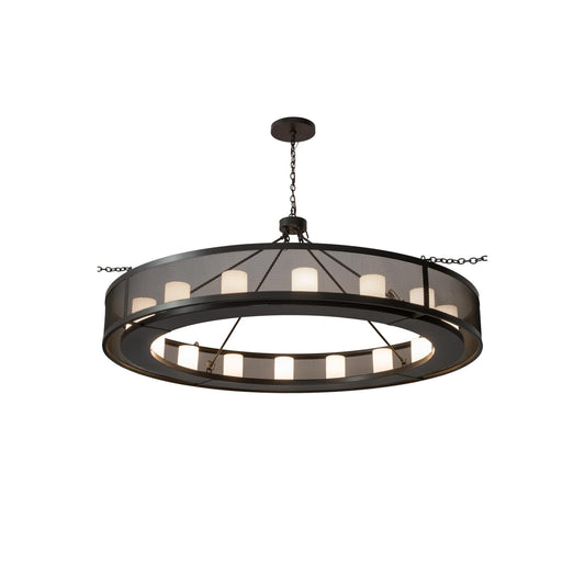 Meyda Lighting 78 Inch 16 Light Semi Flush Mount Cp251087