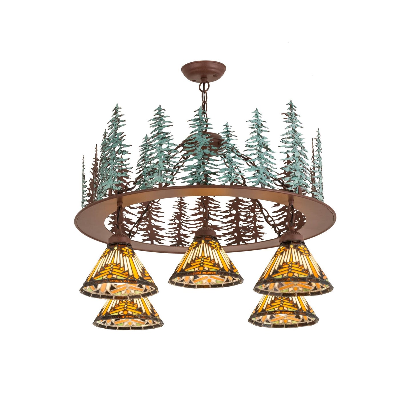 Meyda Lighting 34 Inch 5 Light Chandelier Cp251112