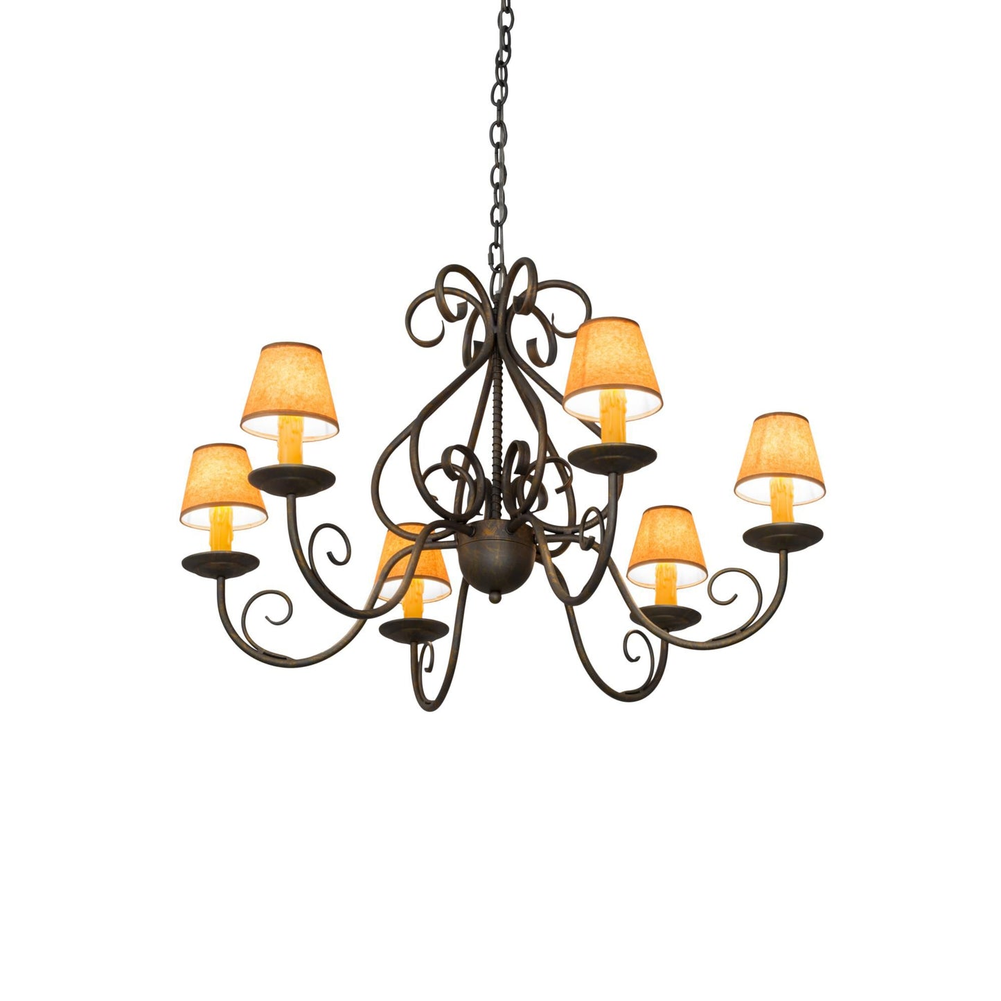 Meyda Lighting 36 Inch 6 Light Chandelier Cp251315