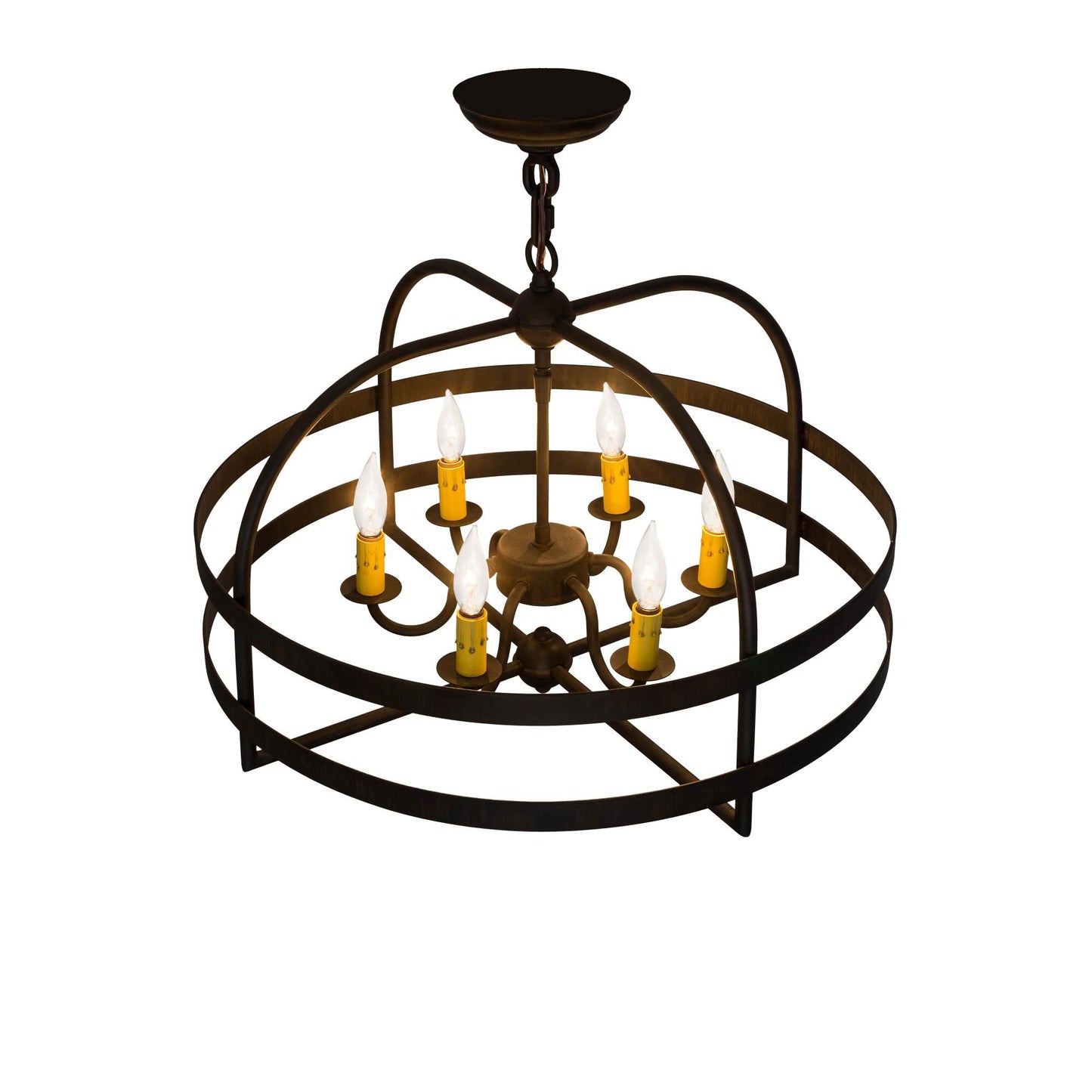 Meyda Lighting Aldari 22 Inch 6 Light Mini Chandelier Cp780059