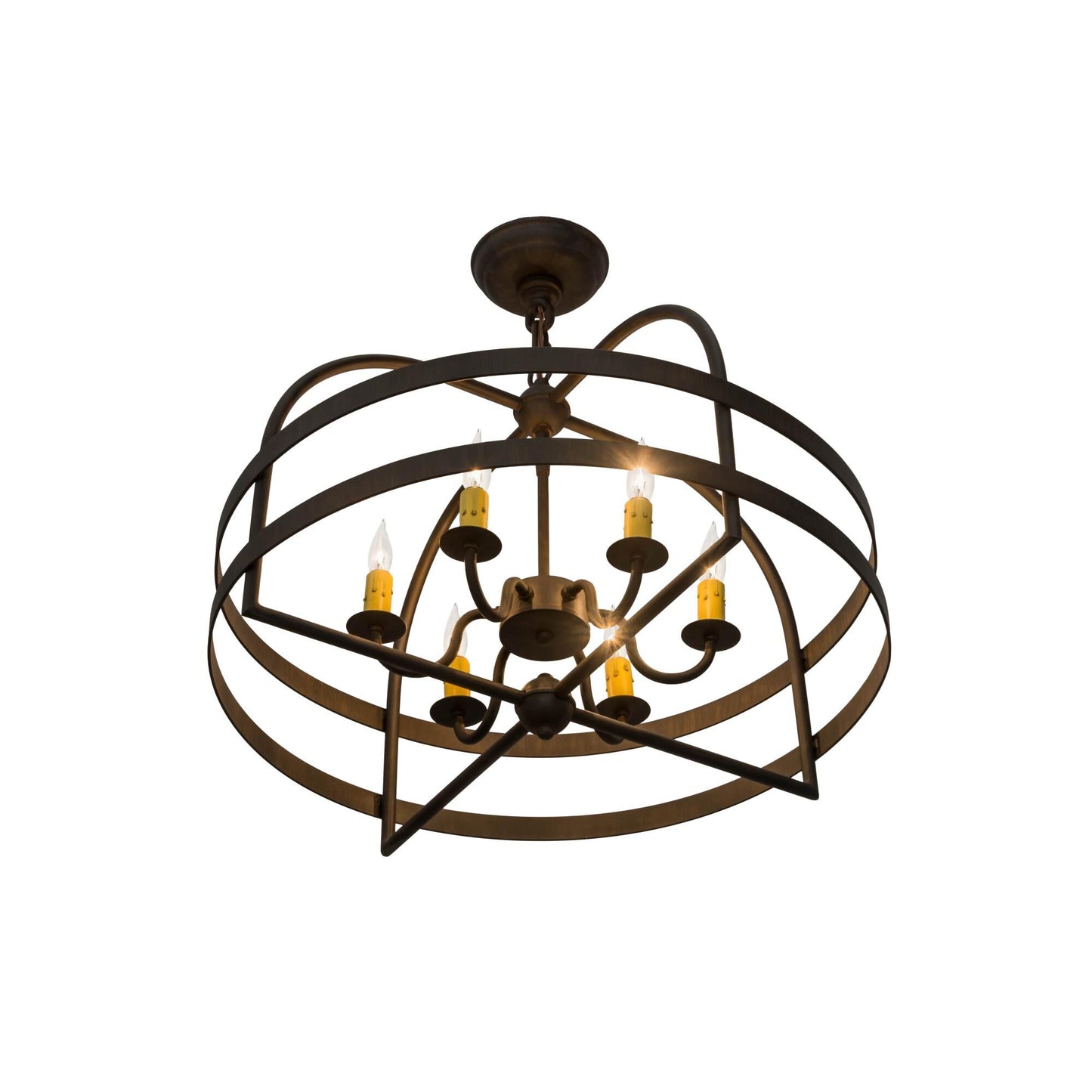 Meyda Lighting Aldari 22 Inch 6 Light Mini Chandelier Cp780059