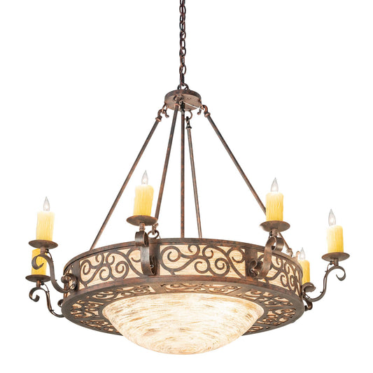 Meyda Lighting Delano 42 Inch 3 Light Led Chandelier Cp744323