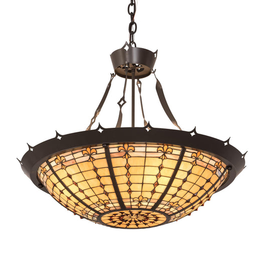 Meyda Lighting Fleur De Lite 28 Inch Large Pendant Cp27483