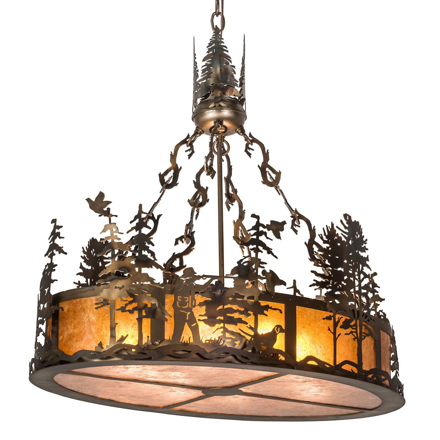 Meyda Lighting Quail Hunter Wdog 30 Inch Large Pendant Cp745268