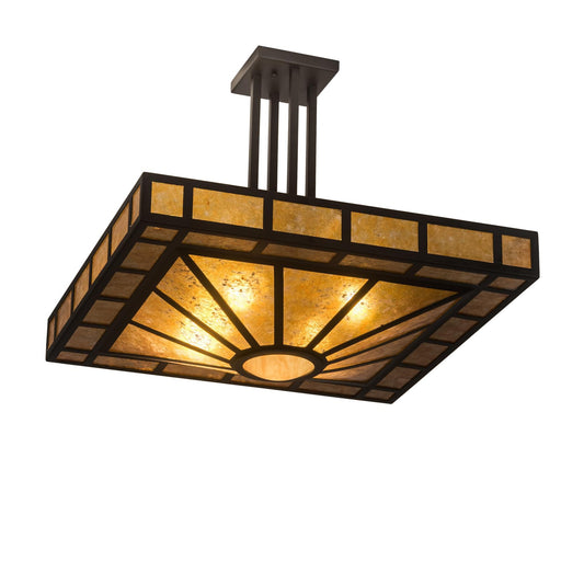 Meyda Lighting 31 Inch 4 Light Semi Flush Mount Cp252107