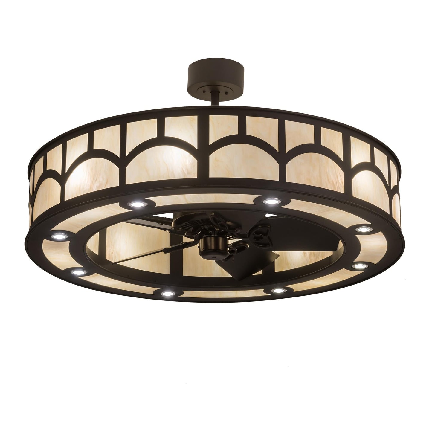 Meyda Lighting Mission 45 Inch 8 Light Chandelier Cp744132