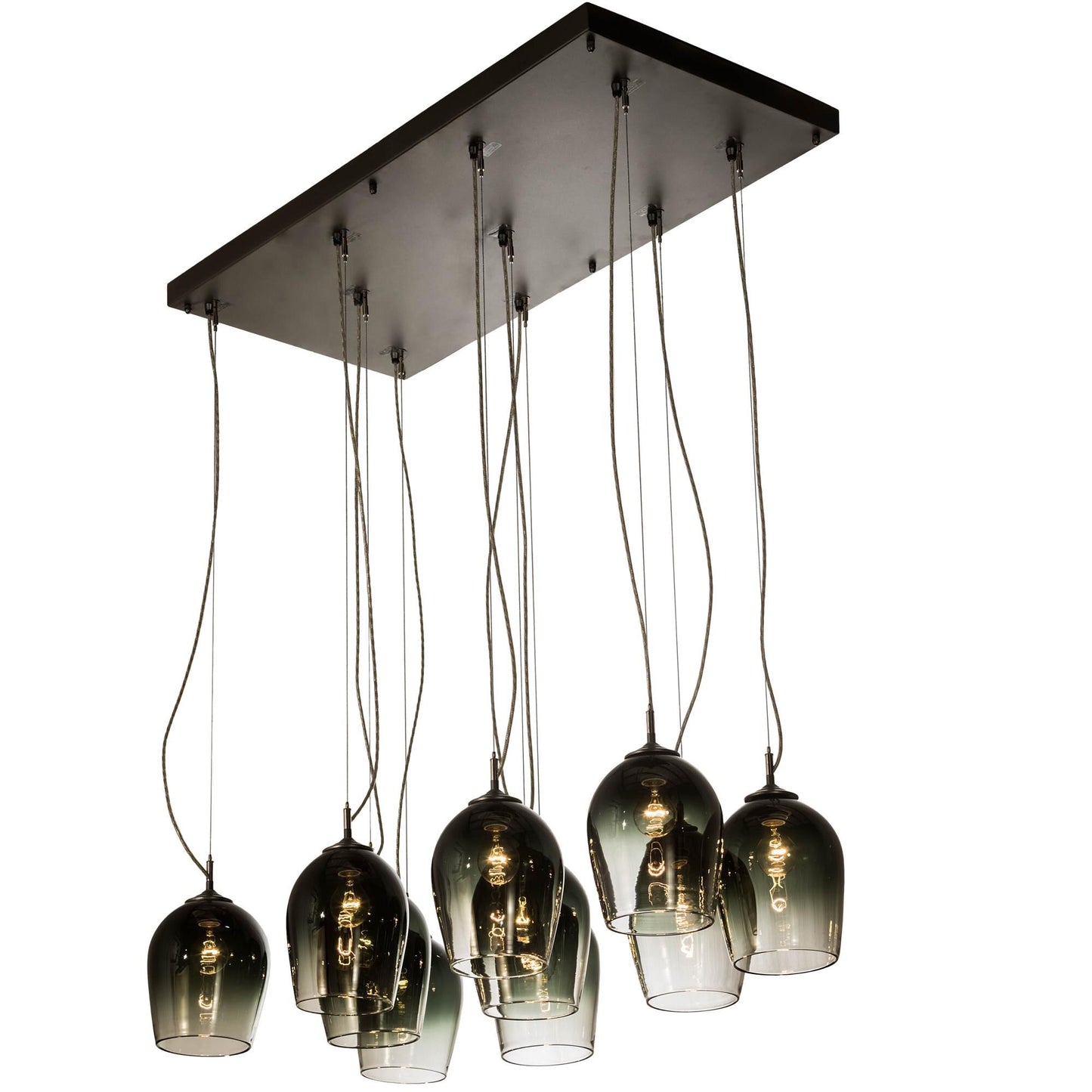 Meyda Lighting 47 Inch 10 Light Linear Suspension Light Cp252131