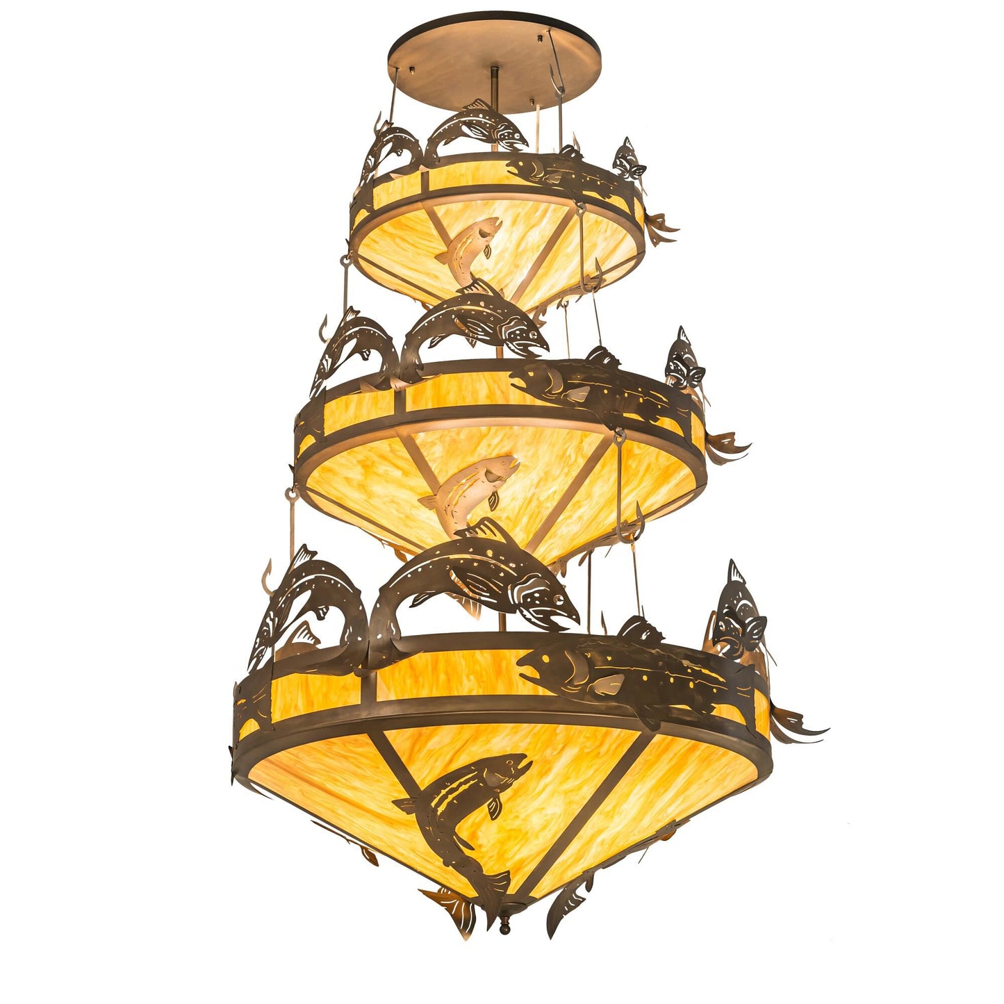 Meyda Lighting 58 Inch 18 Light Semi Flush Mount Cp252183