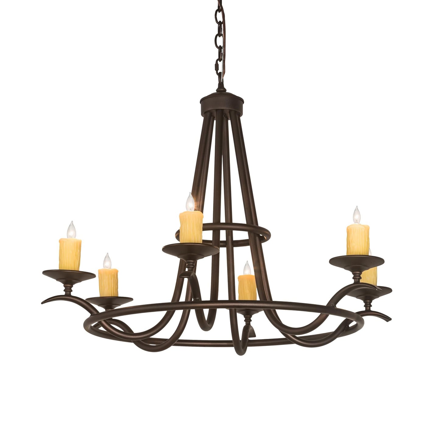 Meyda Lighting 36 Inch 6 Light Chandelier Cp252230