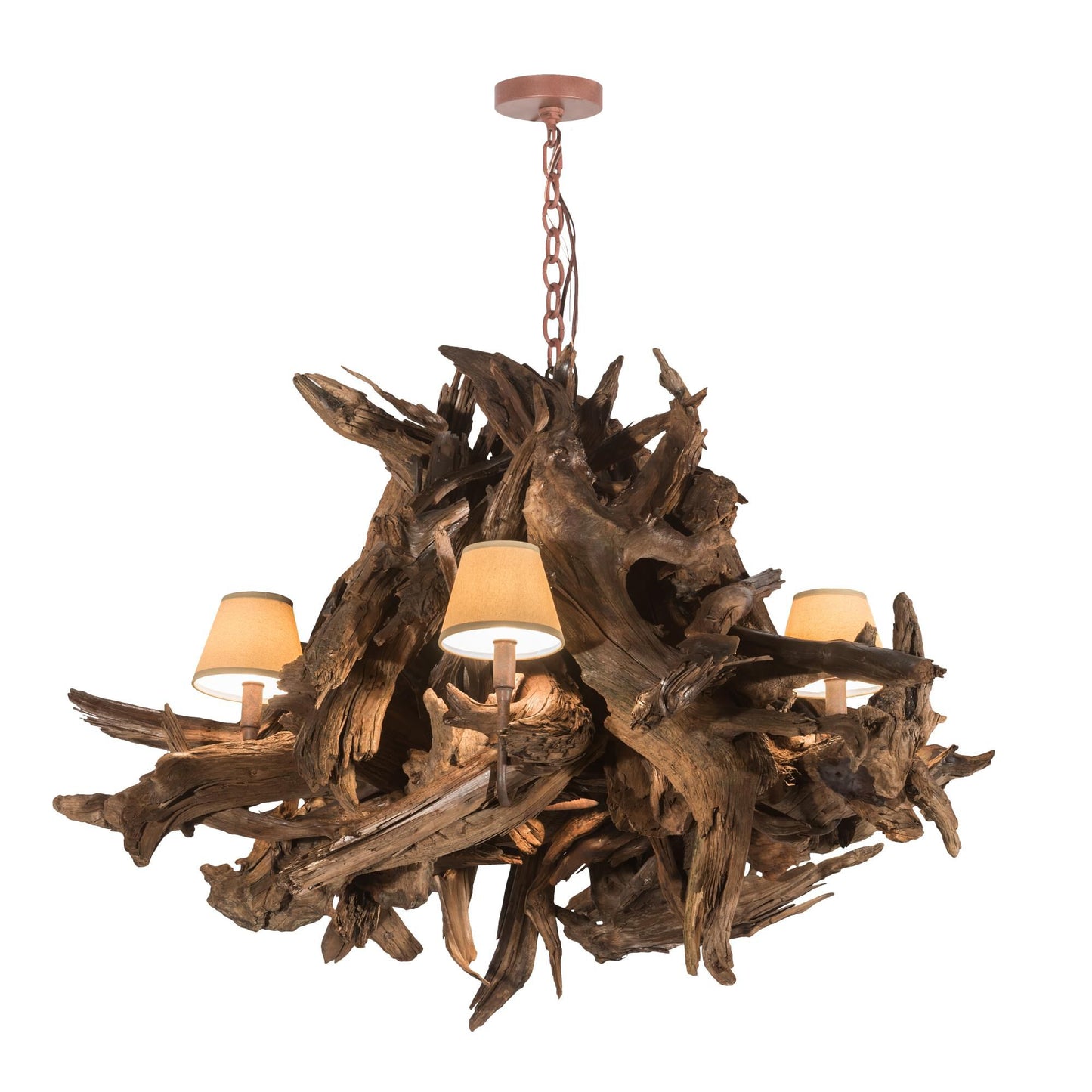 Meyda Lighting Driftwood 40 Inch 2 Light Chandelier Cp744230