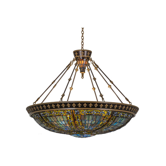 Meyda Lighting Fleur De Lis 45 Inch Large Pendant Cp28668