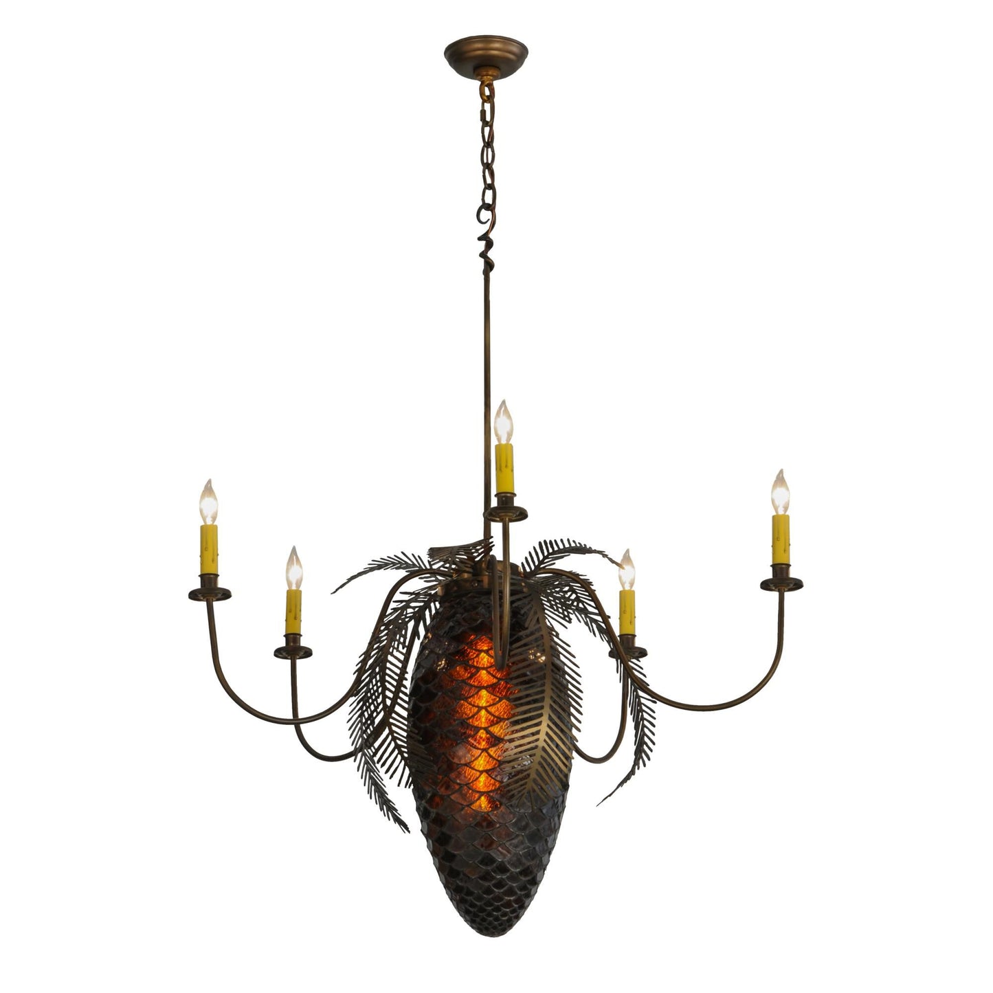 Meyda Lighting Pinecone 36 Inch 5 Light Chandelier Cp28722