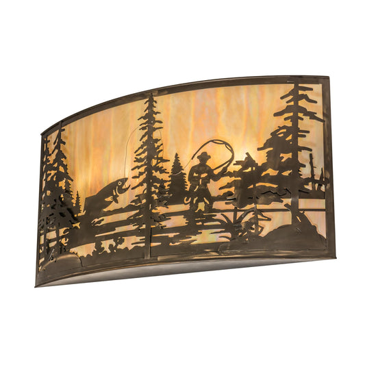 Meyda Lighting Fly Fishing Creek 42 Inch Wall Sconce Cp28870