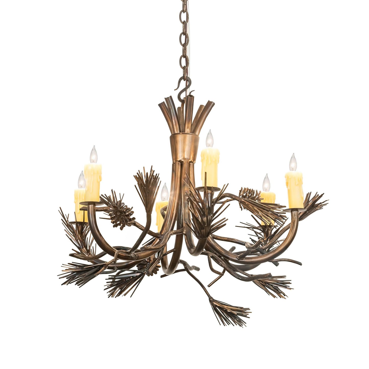 Meyda Lighting Woodland Pine 29 Inch Large Pendant Cp745259