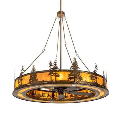 Meyda Lighting Tall Pines 72 Inch 3 Light Chandelier Cp744605