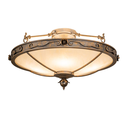 Meyda Lighting 27 Inch 4 Light Flush Mount Cp252549