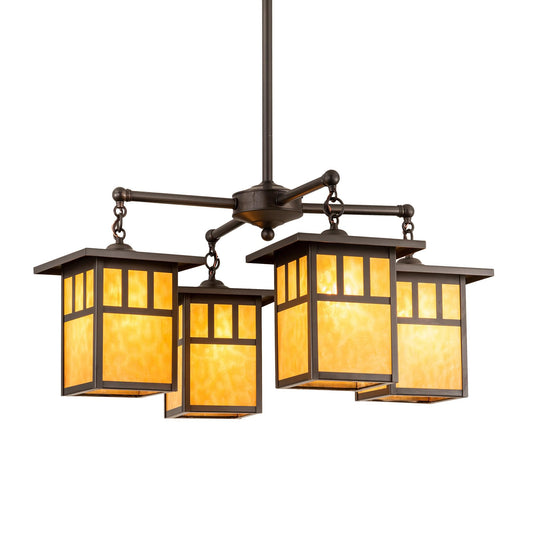 Meyda Lighting Hyde Park 31 Inch 4 Light Chandelier Cp744396