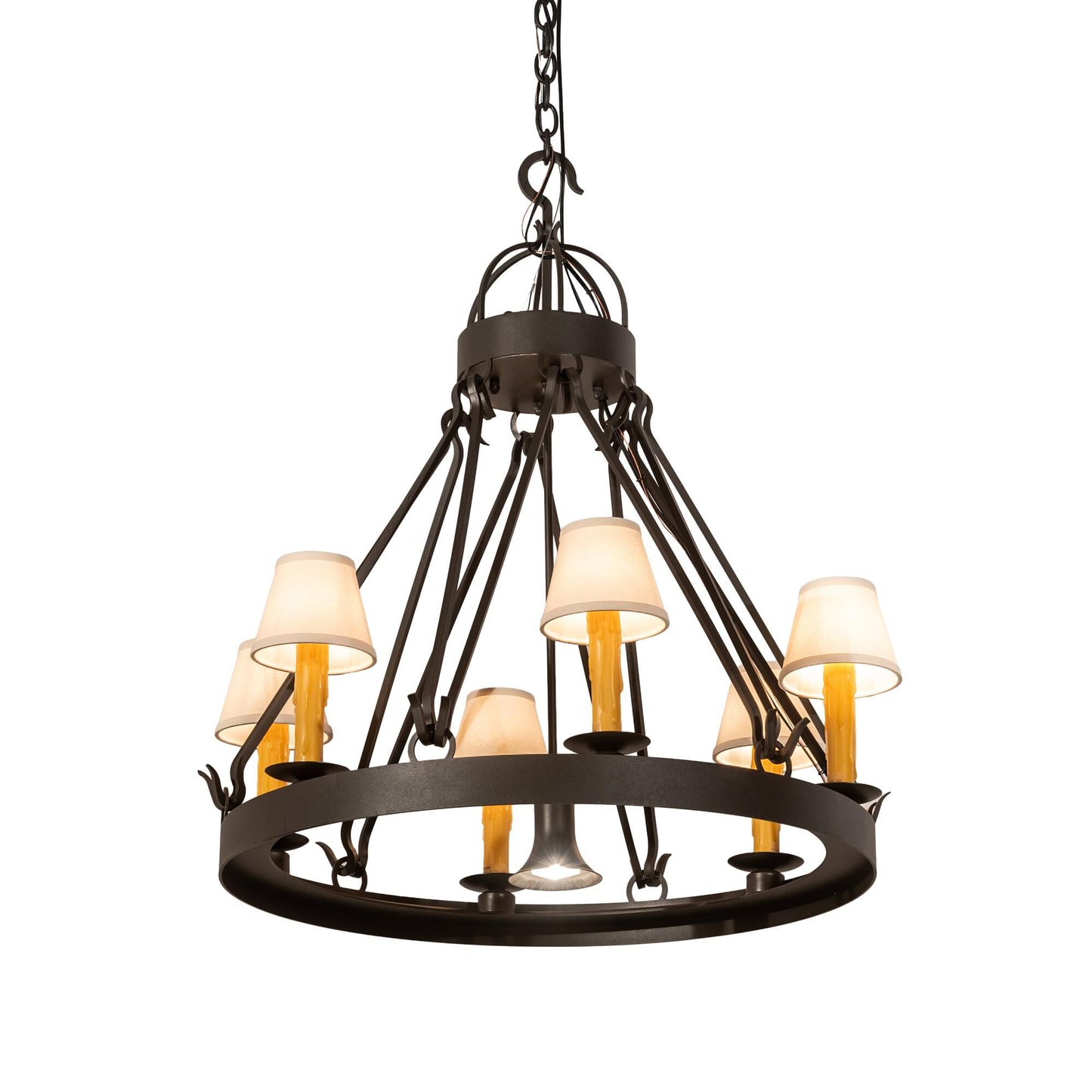 Meyda Lighting Lakeshore 29 Inch 8 Light Chandelier Cp744270