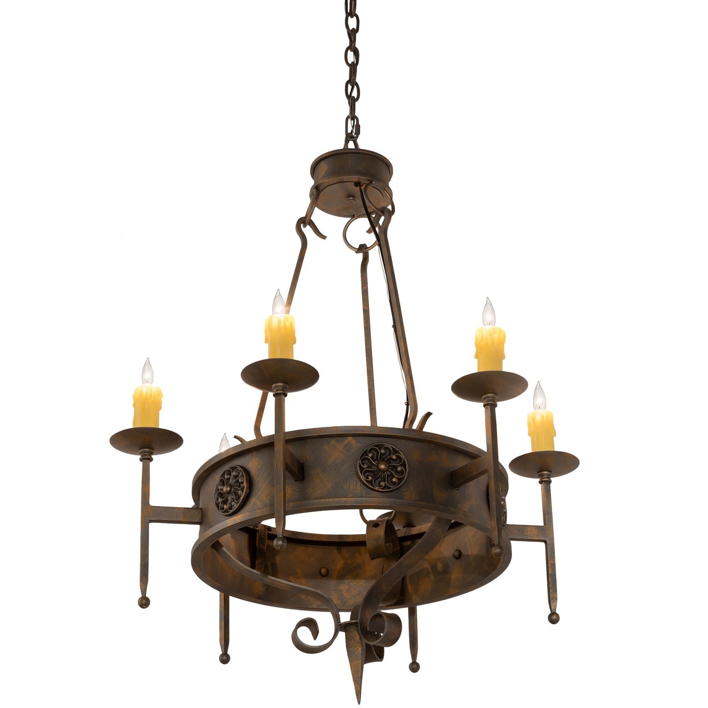 Meyda Lighting Lorenzo 30 Inch 6 Light Chandelier Cp744309