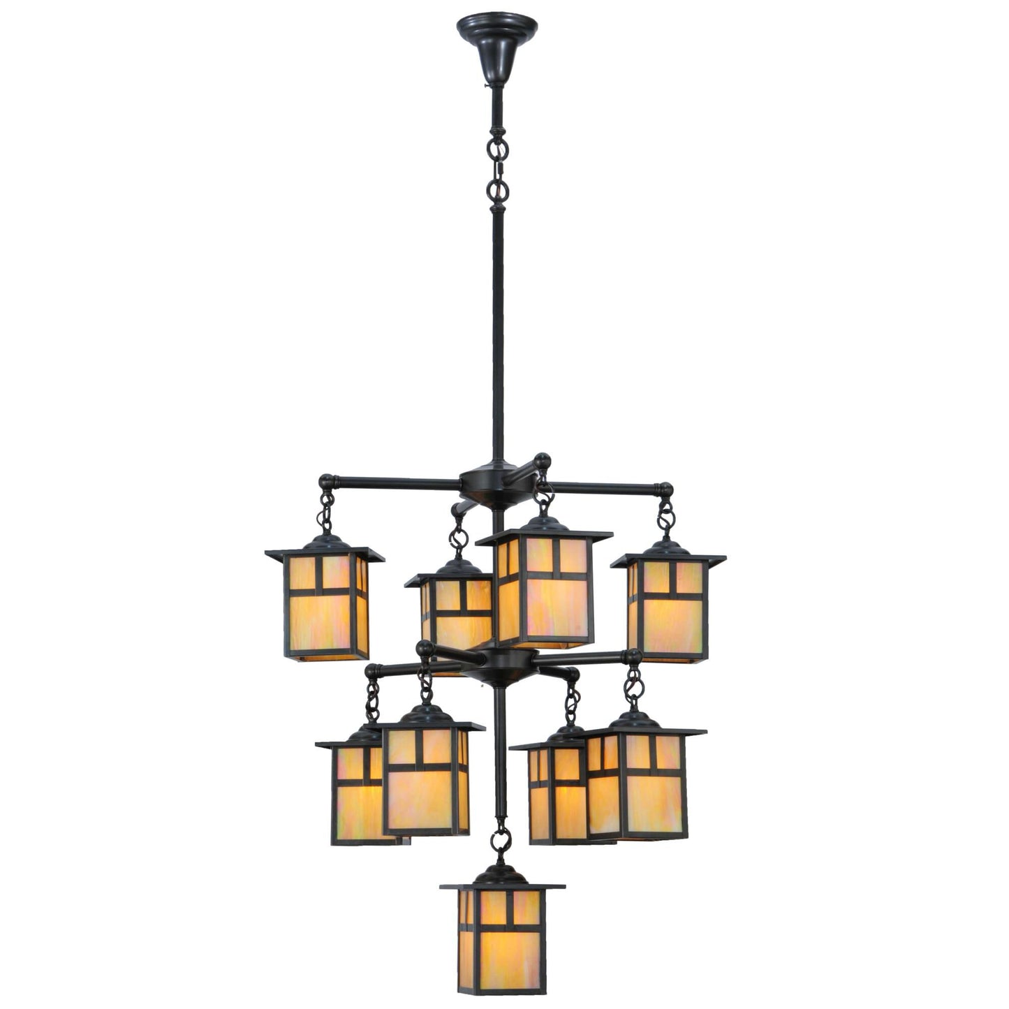 Meyda Lighting Hyde Park T Mission 34 Inch 9 Light Chandelier Cp32130