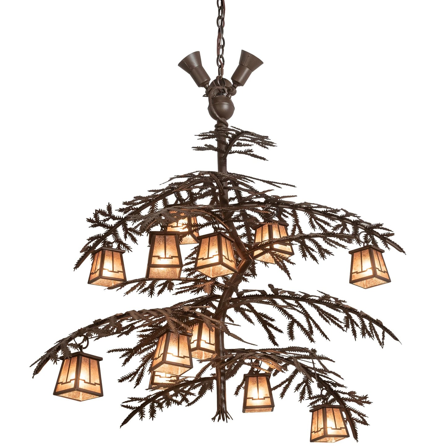 Meyda Lighting Pine Branch 52 Inch 12 Light Chandelier Cp744340