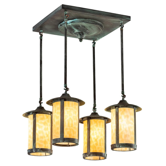 Meyda Lighting Fulton 26 Inch 4 Light Semi Flush Mount Cp746146