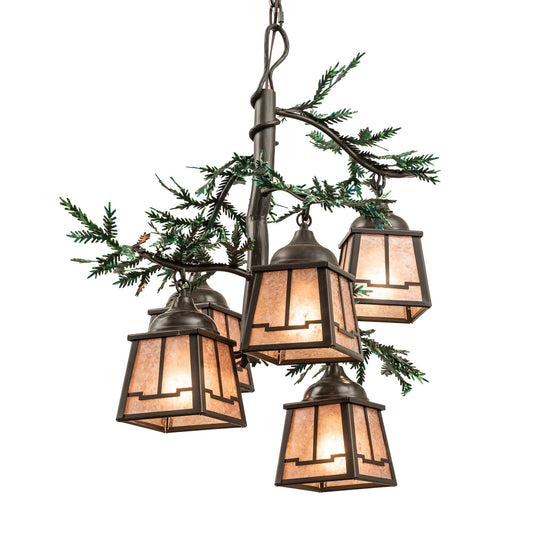 Meyda Lighting Pine Branch 28 Inch Chandelier Cp744227