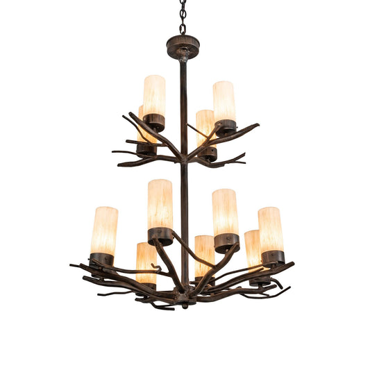 Meyda Lighting Winter Solstice 30 Inch 12 Light Chandelier Cp744354