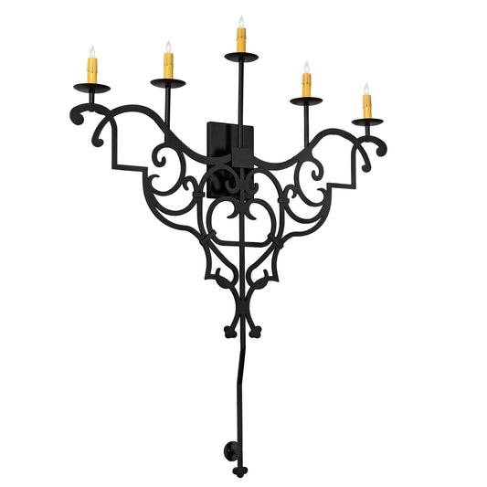 Meyda Lighting Fleur De Lys 45 Inch Wall Sconce Cp747281