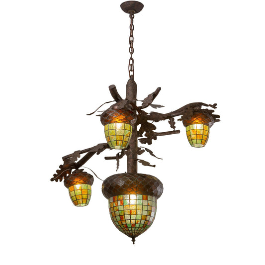 Meyda Lighting Acorn Branch 48 Inch 3 Light Chandelier Cp744301