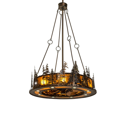 Meyda Lighting Tall Pines 48 Inch Chandelier Cp744602