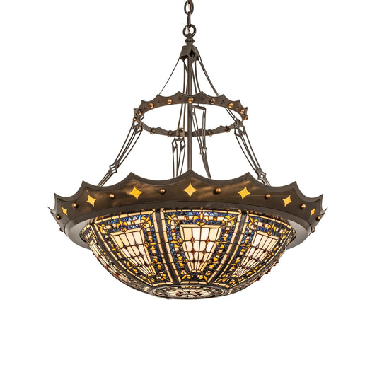 Meyda Lighting Fleur De Lis 30 Inch Large Pendant Cp745391