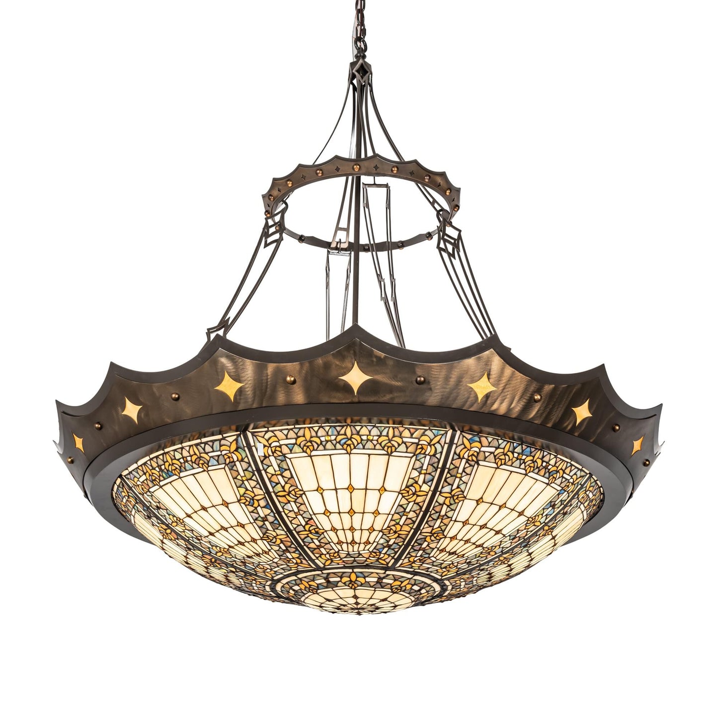 Meyda Lighting Fleur De Lis 50 Inch Large Pendant Cp745571