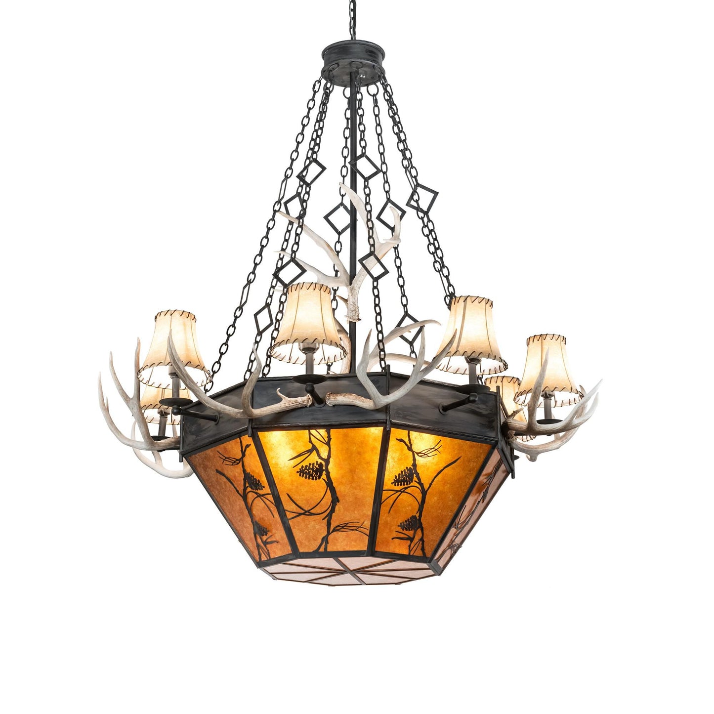 Meyda Lighting Whispering Pines 60 Inch 16 Light Chandelier Cp744536