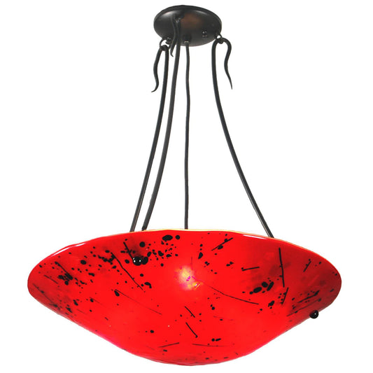 Meyda Lighting Luce Rossa 20 Inch 3 Light Semi Flush Mount Cp34257