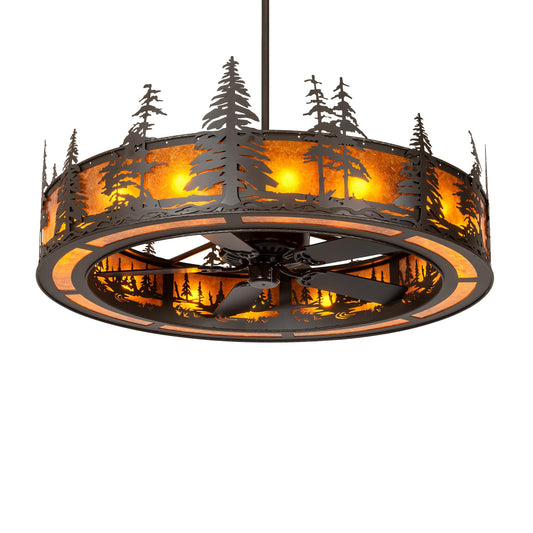 Meyda Lighting Tall Pines 56 Inch 8 Light Chandelier Cp744584