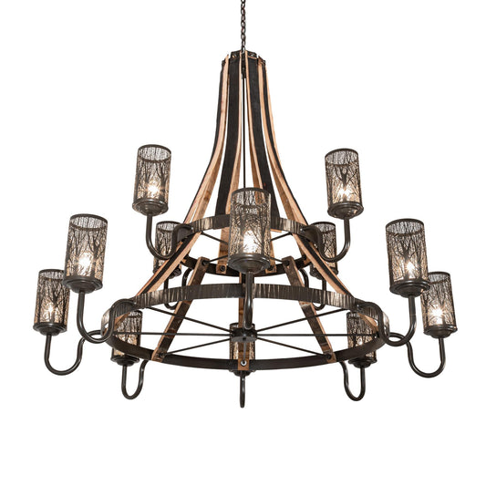 Meyda Lighting Barrel Stave 65 Inch 3 Light Chandelier Cp744482