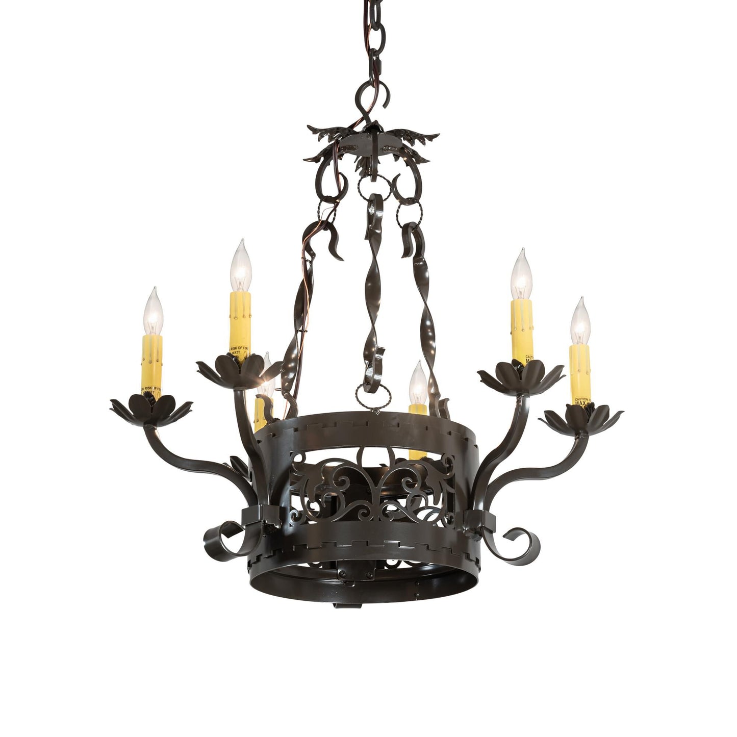 Meyda Lighting Dragone 24 Inch 6 Light Chandelier Cp744161