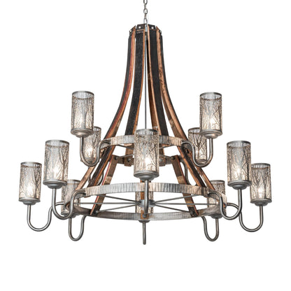 Meyda Lighting Barrel Stave 60 Inch 3 Light Chandelier Cp744446