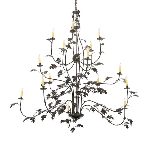 Meyda Lighting Oak Leaf 72 Inch Large Pendant Cp745635