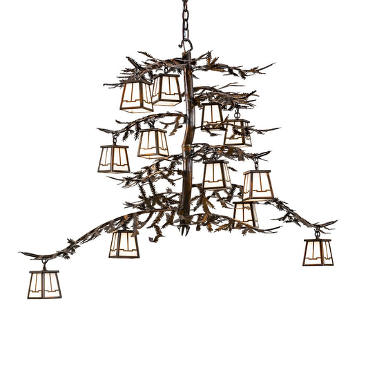 Meyda Lighting Pine Branch 48 Inch 12 Light Chandelier Cp744310