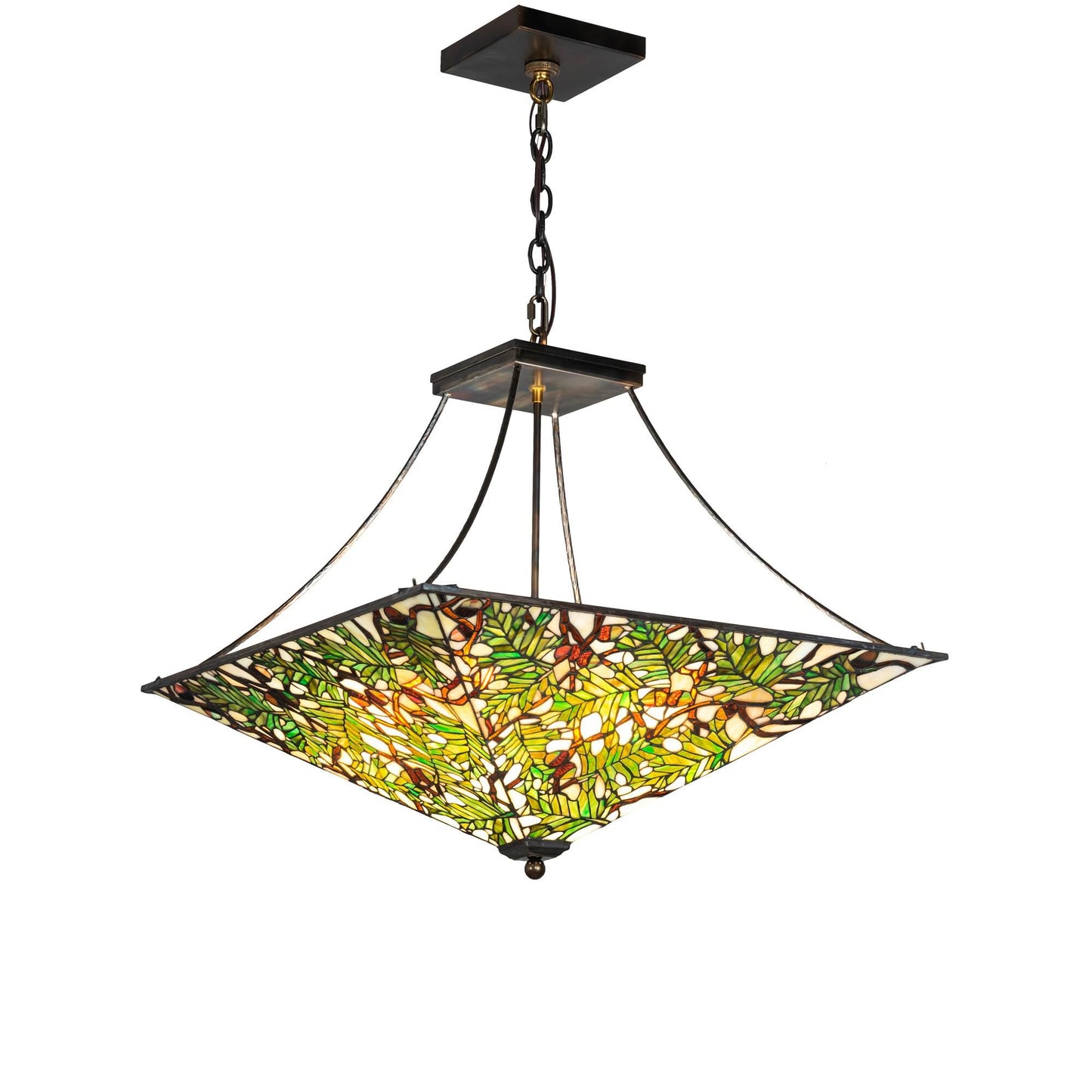 Meyda Lighting Acorn And Oak Leaf 37 Inch Large Pendant Cp745262