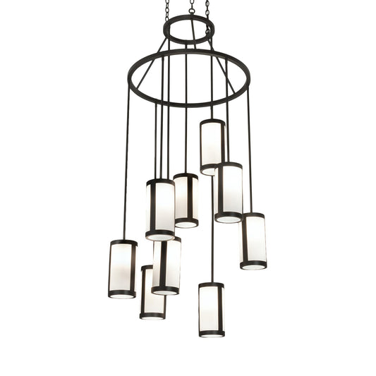 Meyda Lighting Cartier 35 Inch 9 Light Chandelier Cp744550